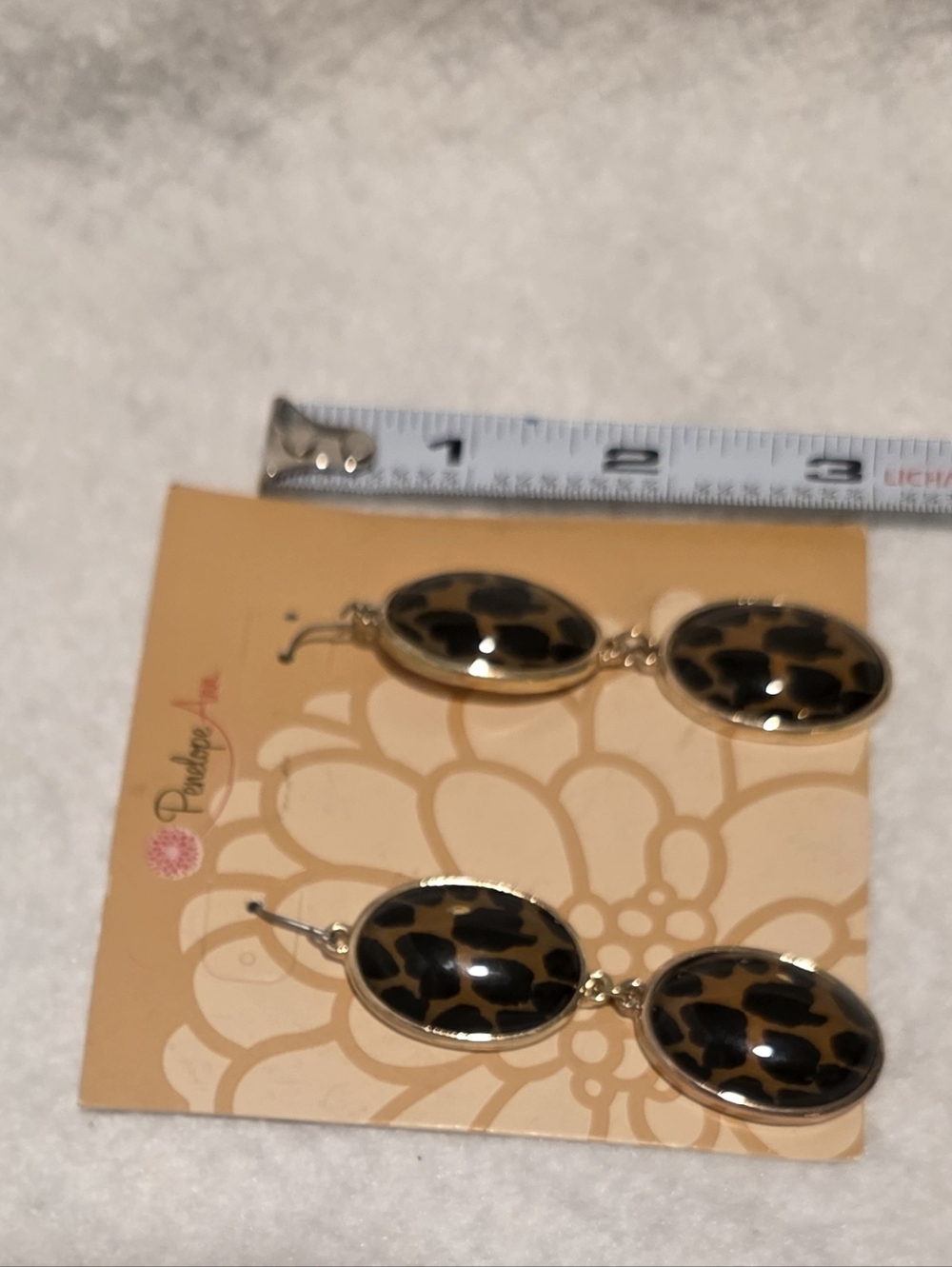 Penelope Ann Animal Print Earrings - Picture 4 of 4